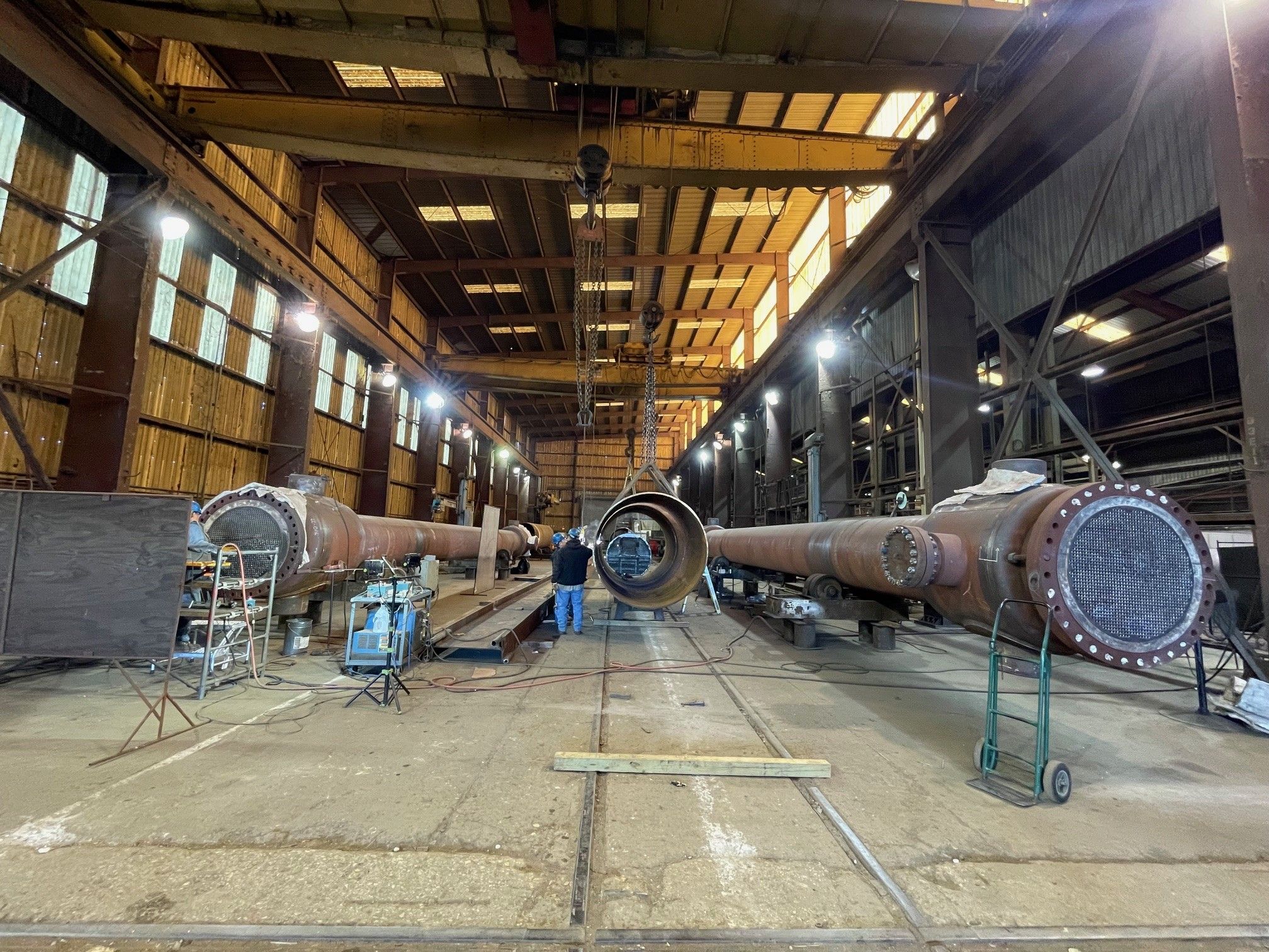 Krueger Engineering operates from a 110,000 square foot fabrication facility situated on 27 acres in Houston, Texas, with direct rail access into the plant.