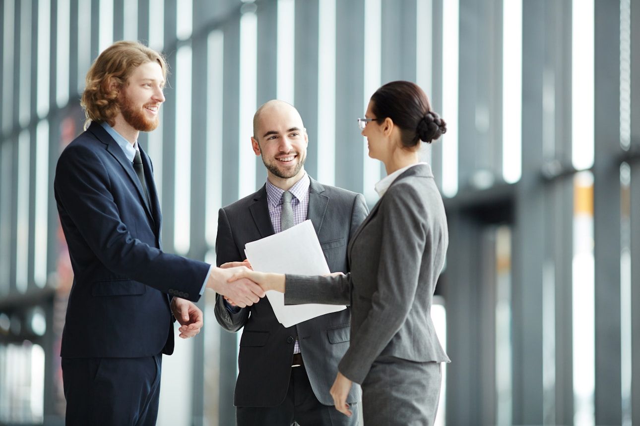 People shaking hands