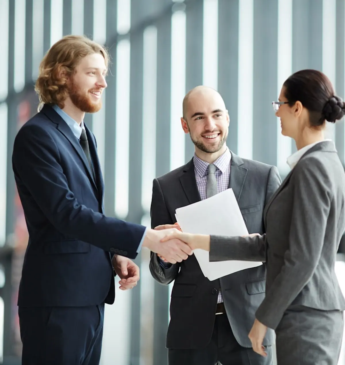 People shaking hands