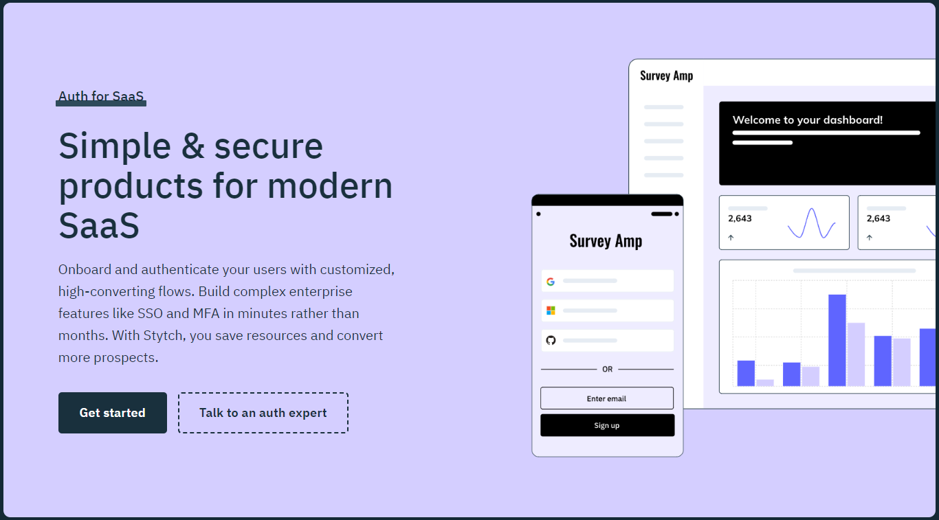 Stytch auth for SaaS