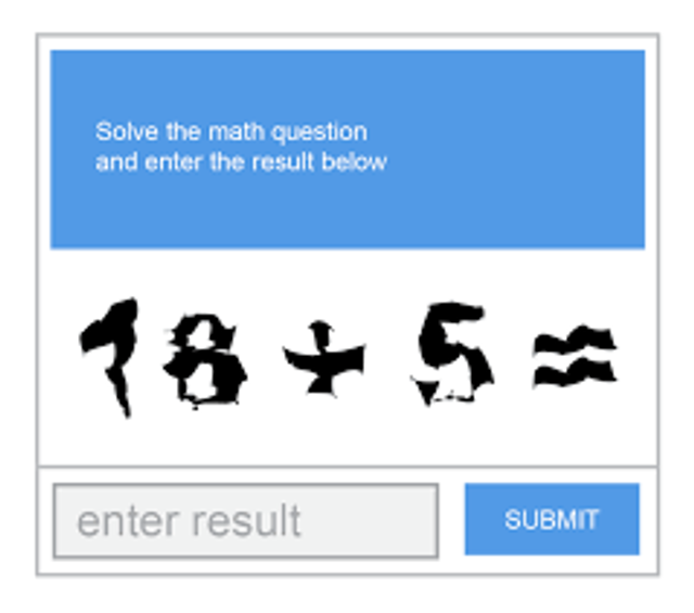 math captcha