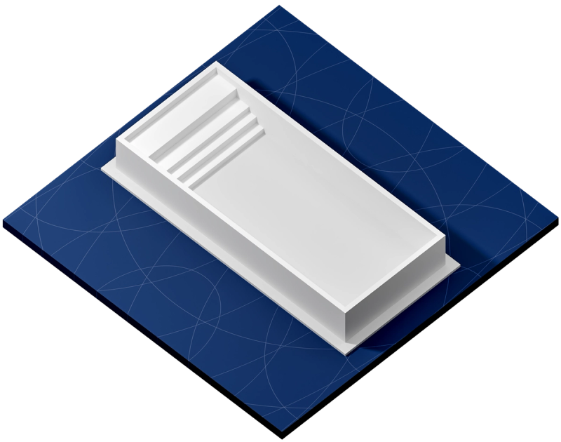 Een tijdloos zwembad aan een landelijke terras