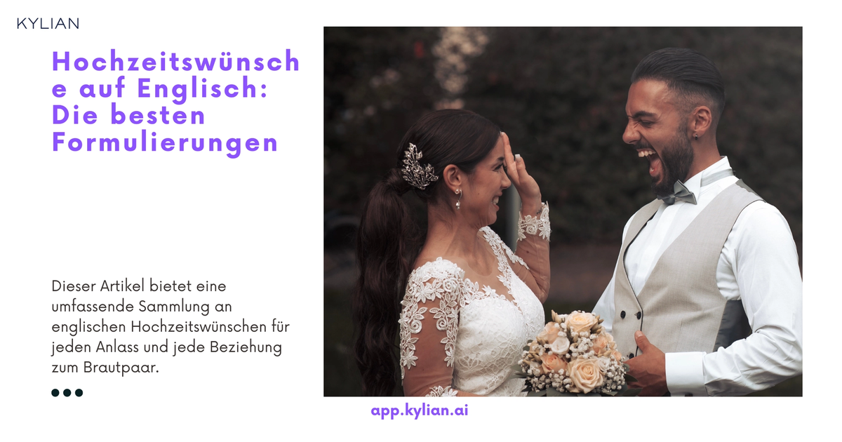Hochzeitswünsche auf Englisch Die besten Formulierungen