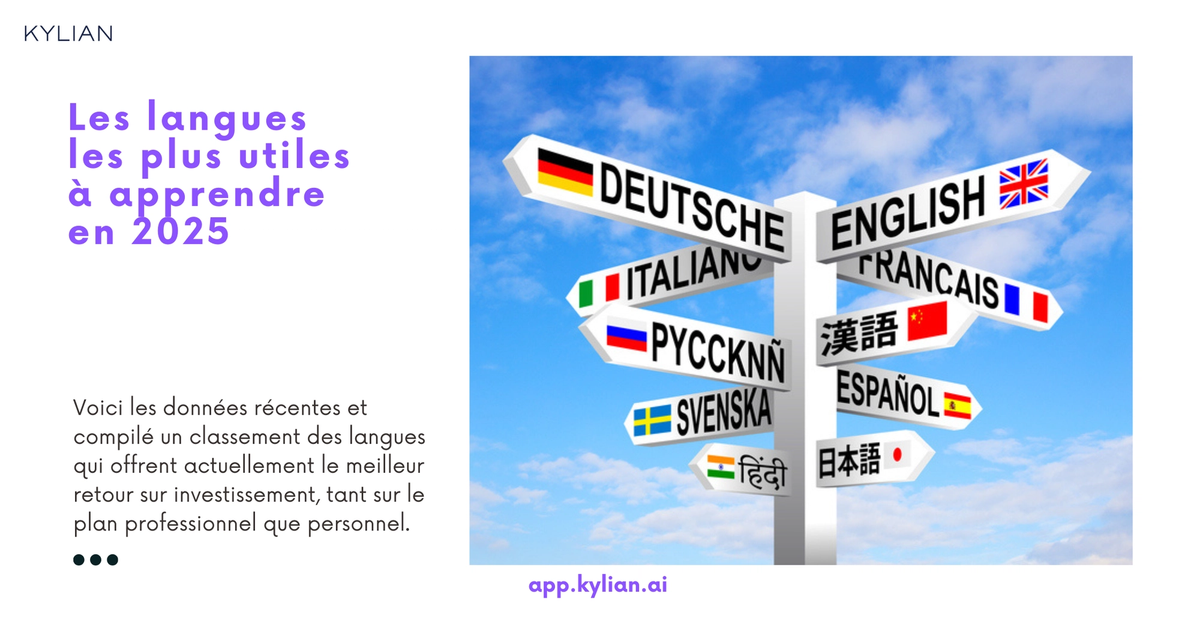 Les langues les plus utiles à apprendre en 2025
