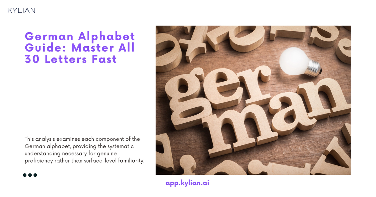 German Alphabet 101: Master the Letters of the ABC