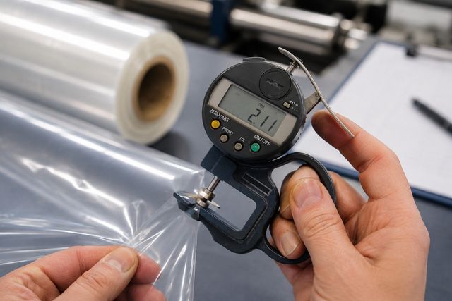 dunner plastic op rollen