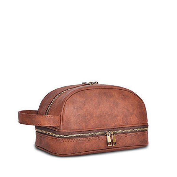Two Tier Leather Pouch