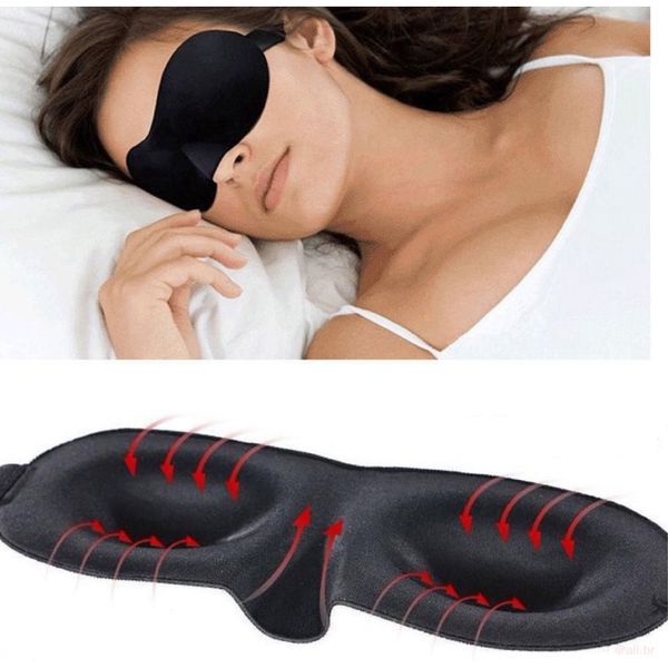 Comfortable, Soft And Opaque 3D Portable Eye Mask For Sleep/Travel