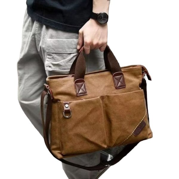 Portable Briefcase Canvas Bag