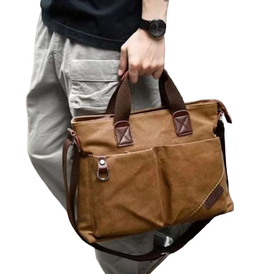 Portable Briefcase Canvas Bag