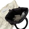 Down Cotton Padded Large Capacity Quilted Tote Bag thumbnail 4