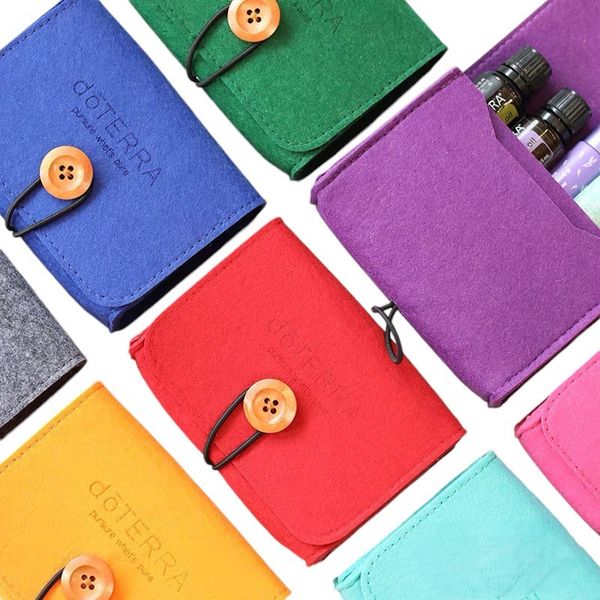 Essential Oil/Roll On Small Bottle Felt Pouch