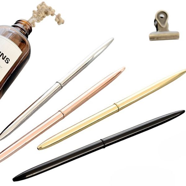 0.7mm Metal Luxury Gold Silver Ballpoint Pens