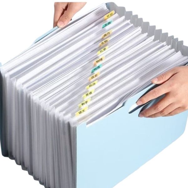 A4 Accordion Portable File Bag
