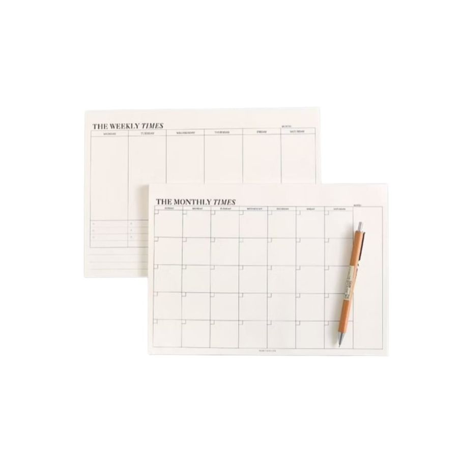 Weekly/Monthly Planner 60 Sheets To Do List Memo Pad Time Manager