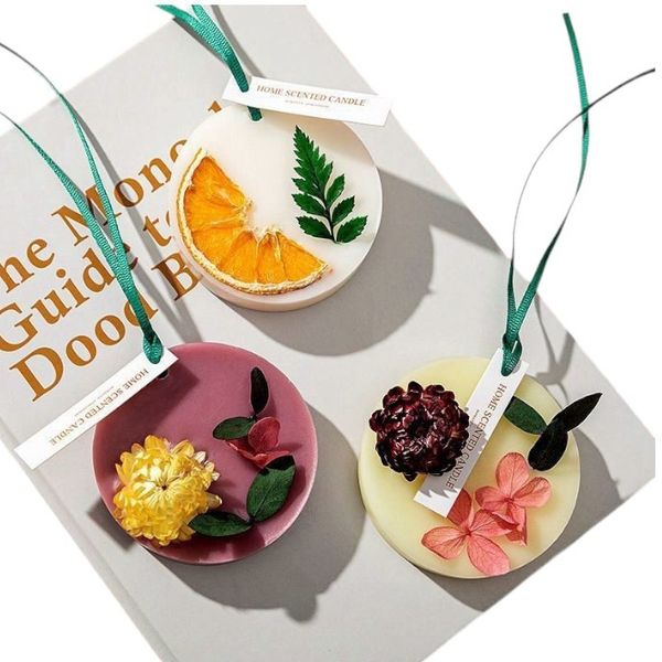 Dried Flower Scented Wax Candle Aromatherapy Pendant