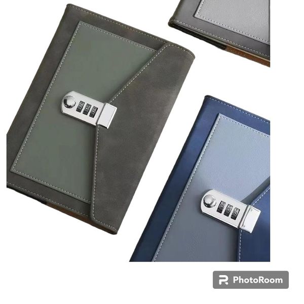 A5 PU Password Notebook With Lock