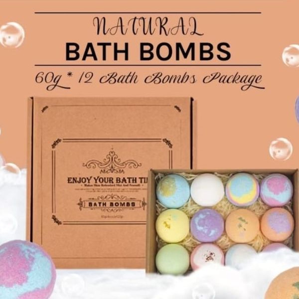 Natural Ingredients 6/12pcs Bath Bombs Set