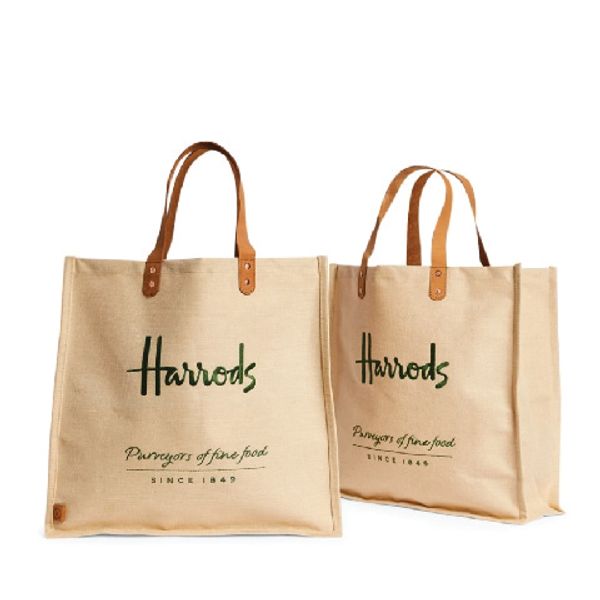 Jute with Leather Handle