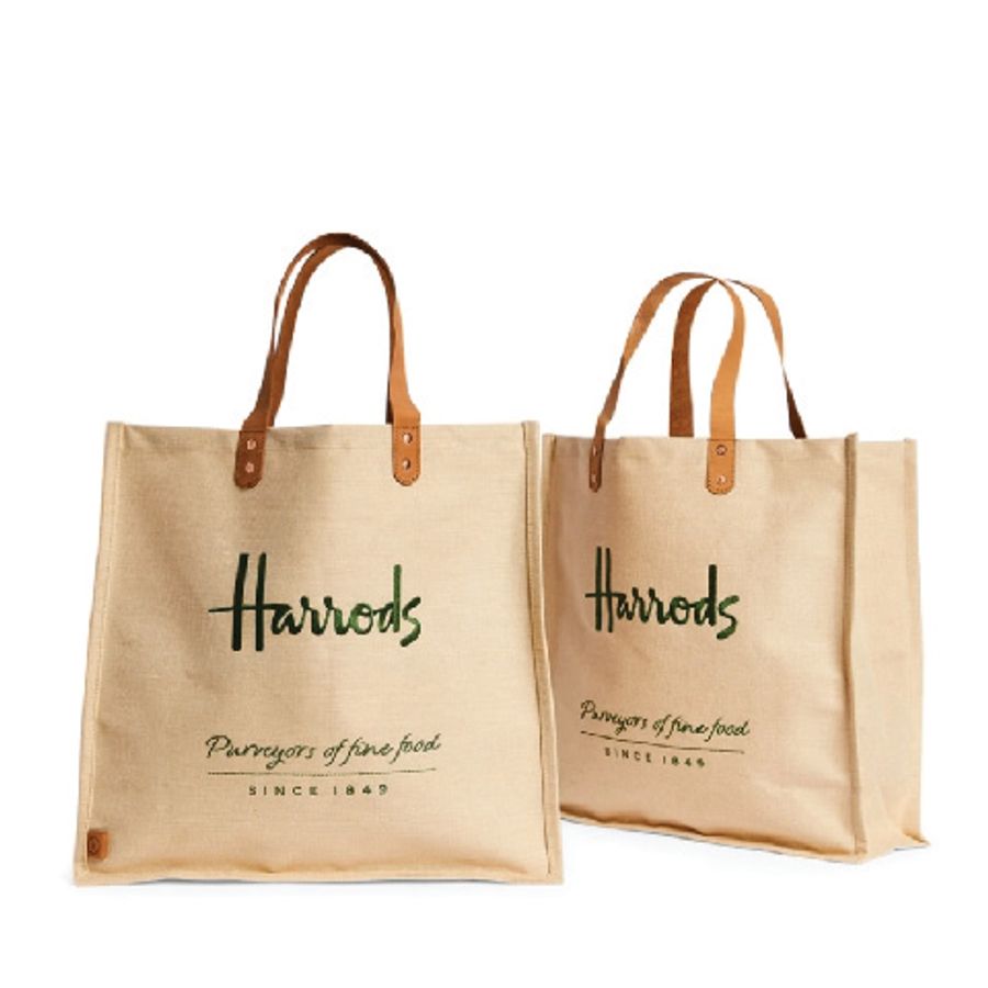 Jute with Leather Handle