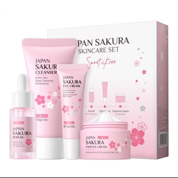 Japan Sakura 4pcs Skincare Set/Travel Set