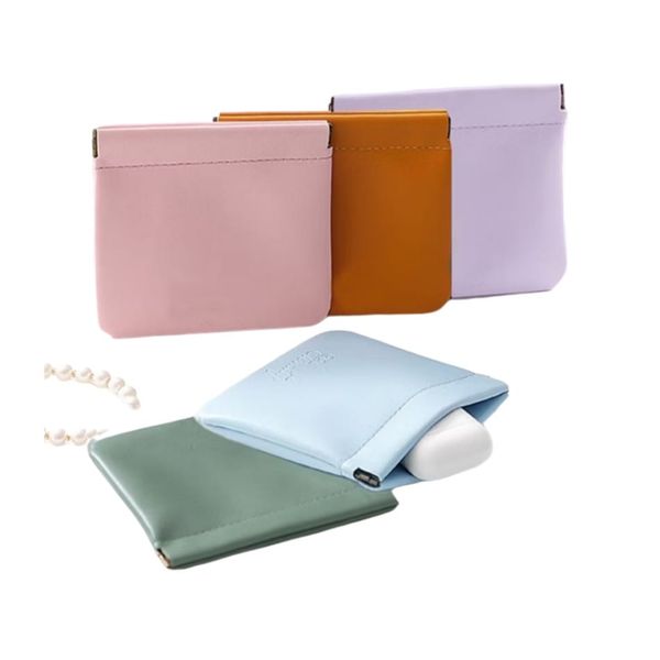 Portable PU Auto Close Organizer Pouch