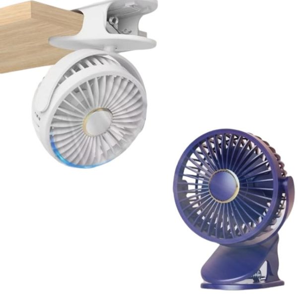 Portable Strong USB Rechargeable Desk Clip Fan