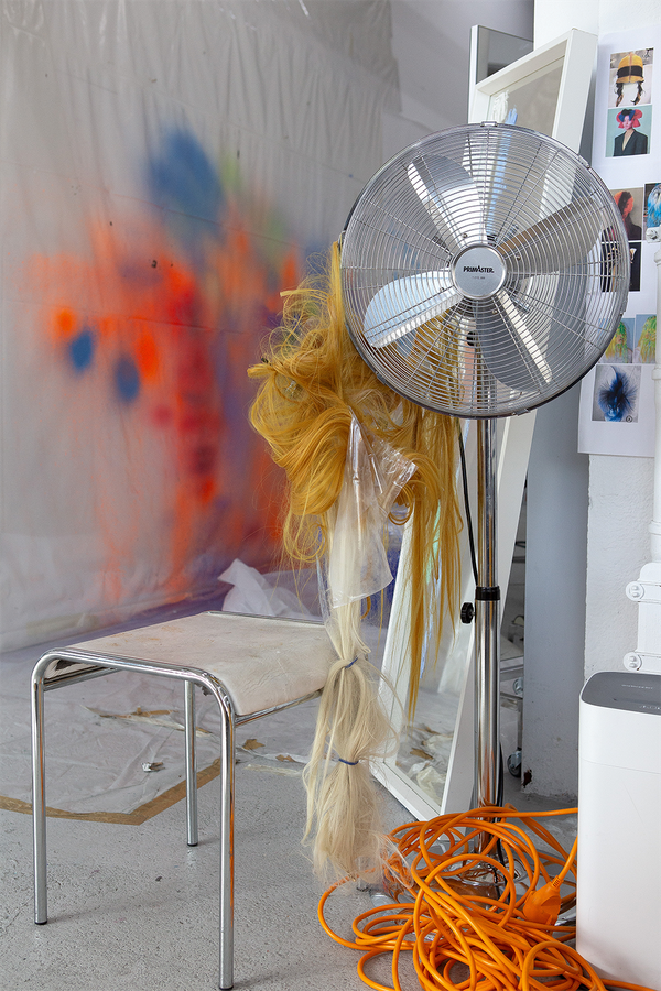 Donna Huanca studio by Billie Clarken courtesy of © Peres Projects