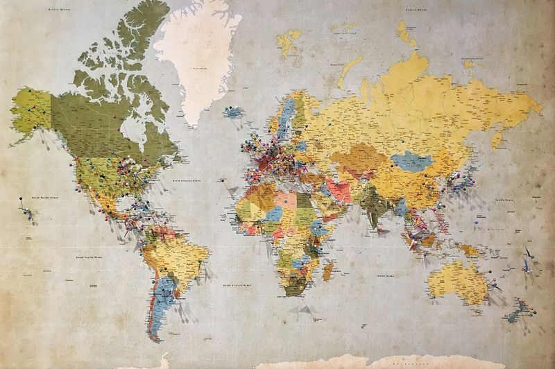 Map with a location pin marking a business