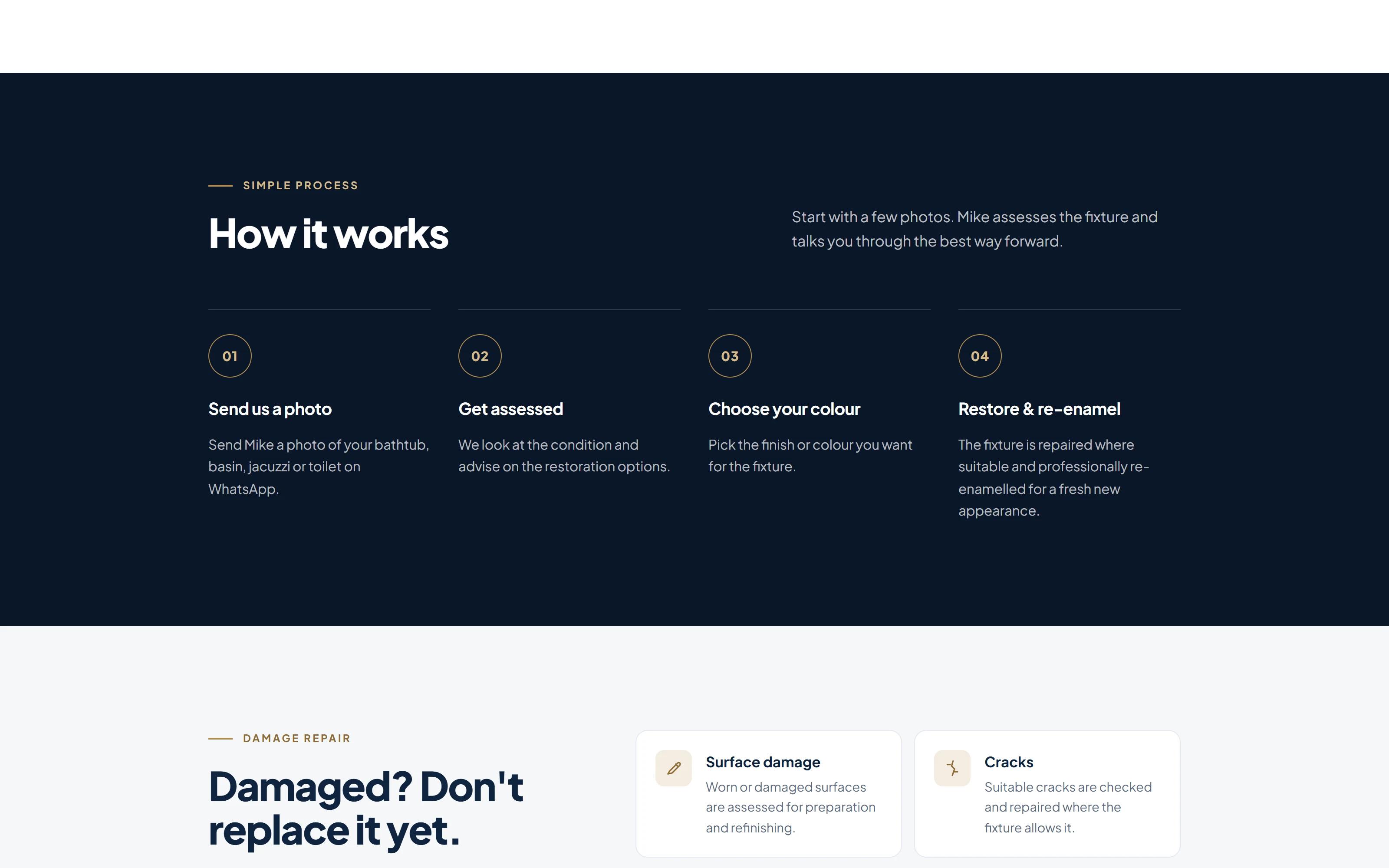 How it works: the four-step photo-to-quote process