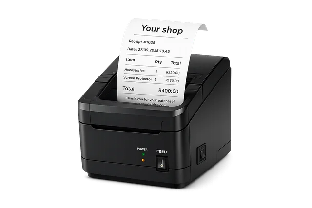 Receipt printer for SkyPos invoices and slips