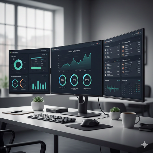 Platform dashboard with charts, analytics, or management tools.