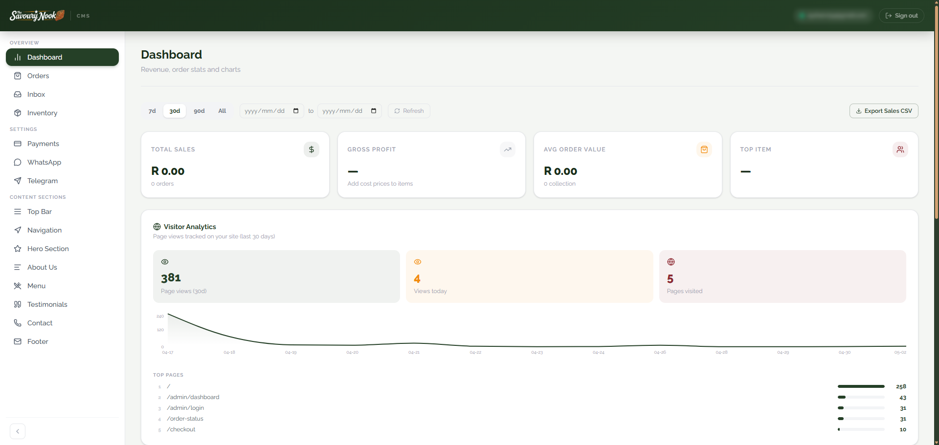 dashboard