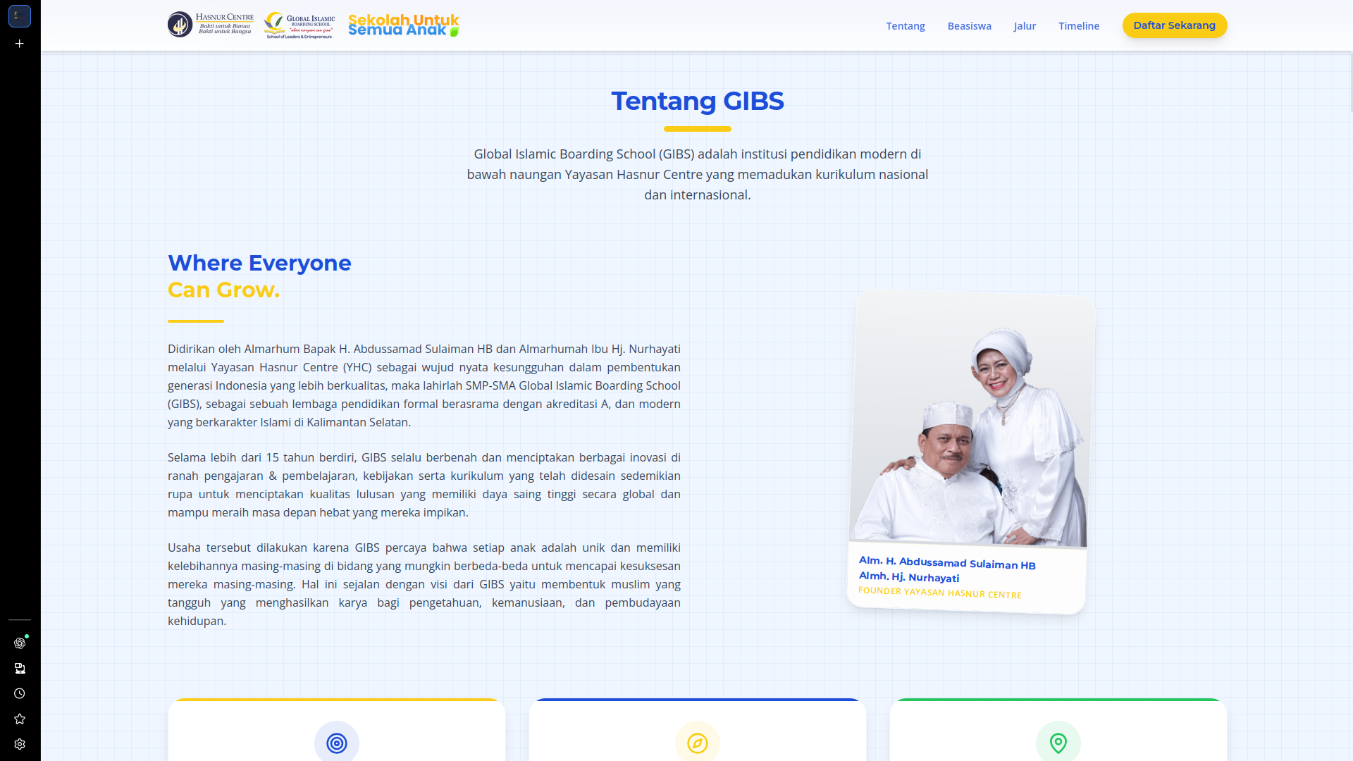 AI-Driven Product Development: Transformasi Visi Sekolah Menjadi Landing Page High-Conversion screenshot - Oka R. Abdillah Development