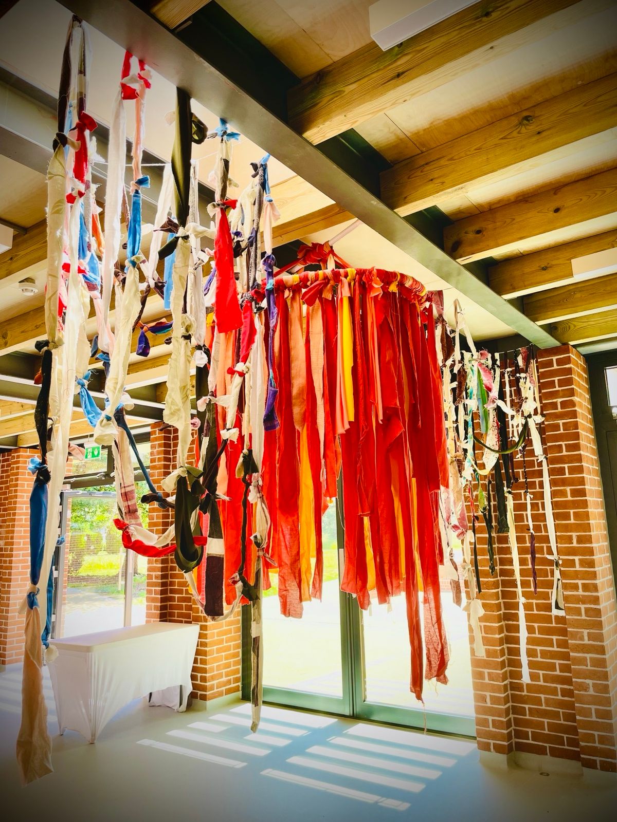 Stitched into something beautiful: the art installation that fabric scraps built