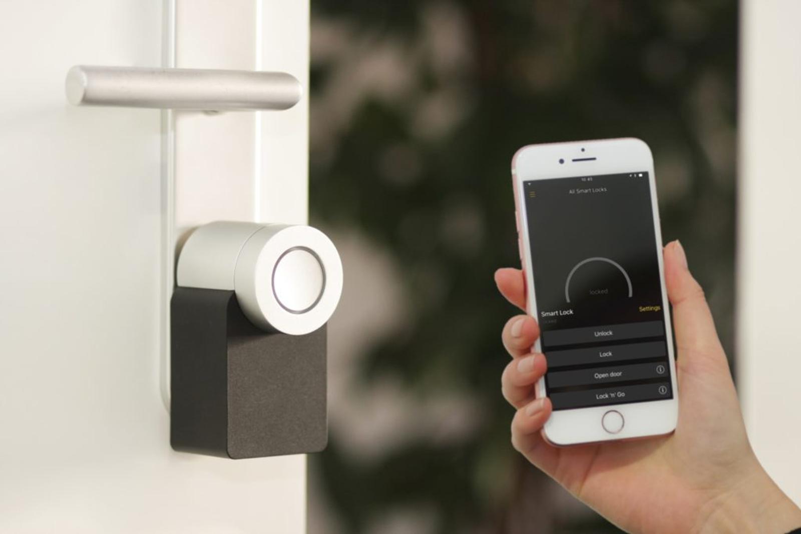 Phone activating door sensor