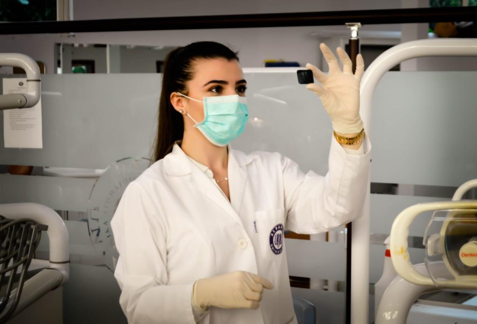 Doctor examines pacemaker