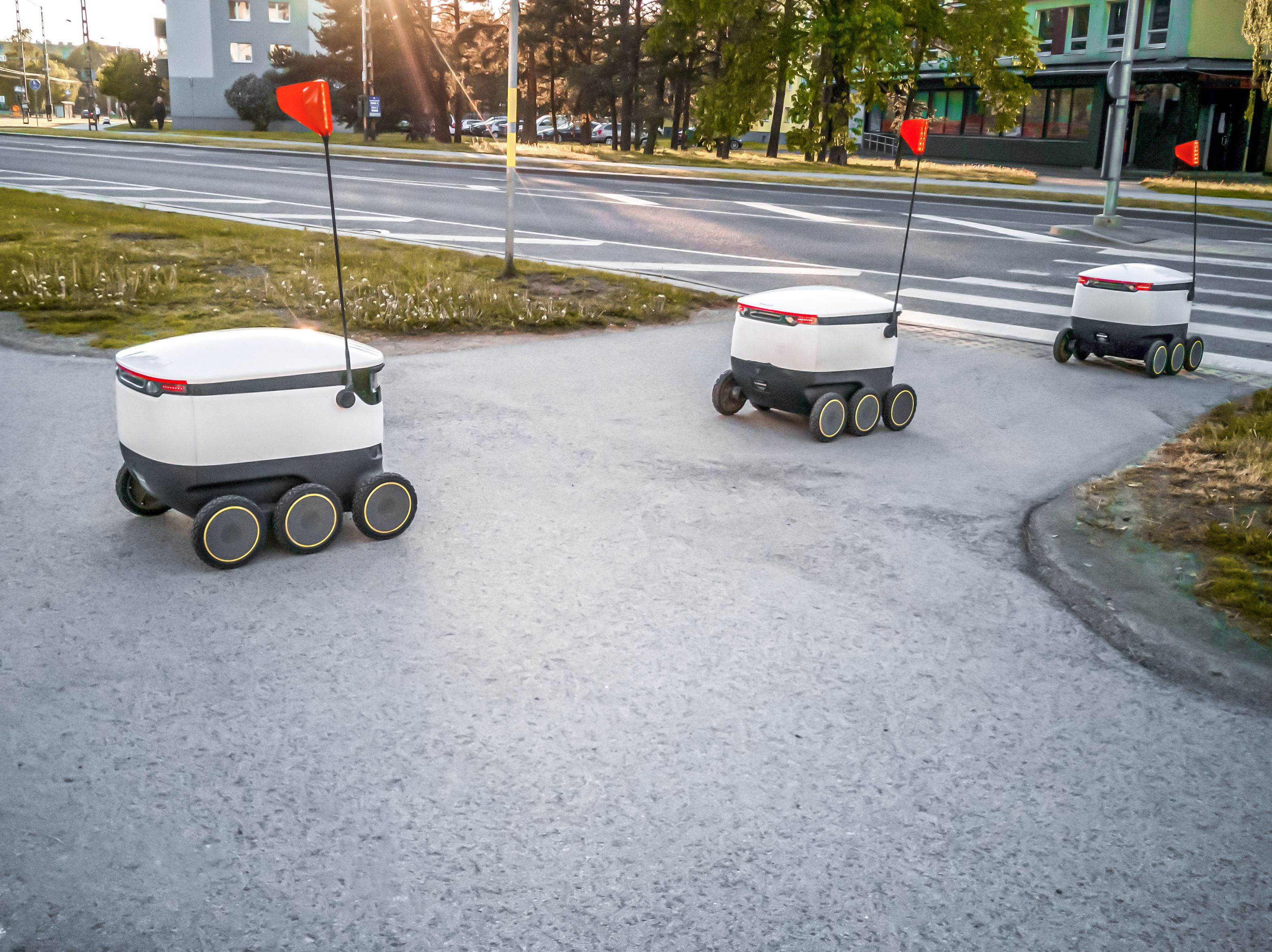 Estonian food delivery robot