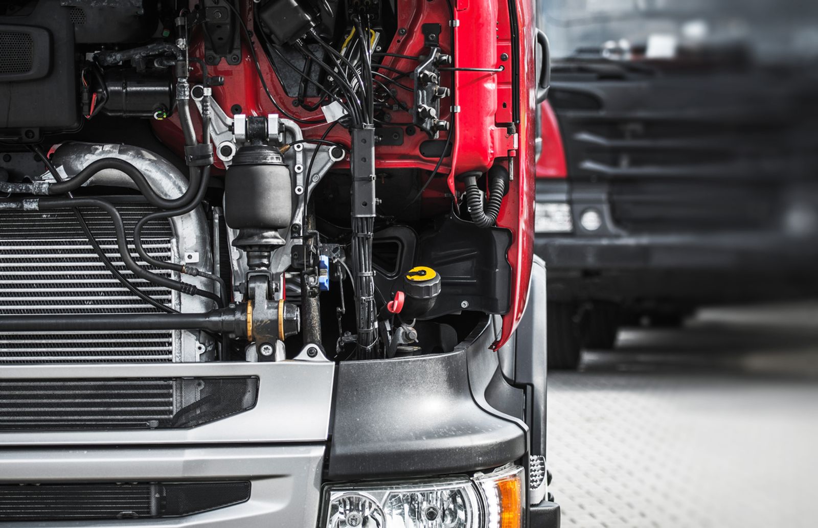 Service maintenance of truck
