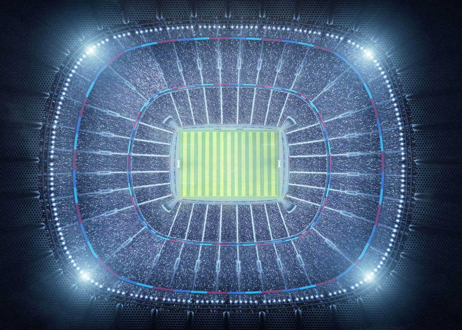 Top view of a stadium