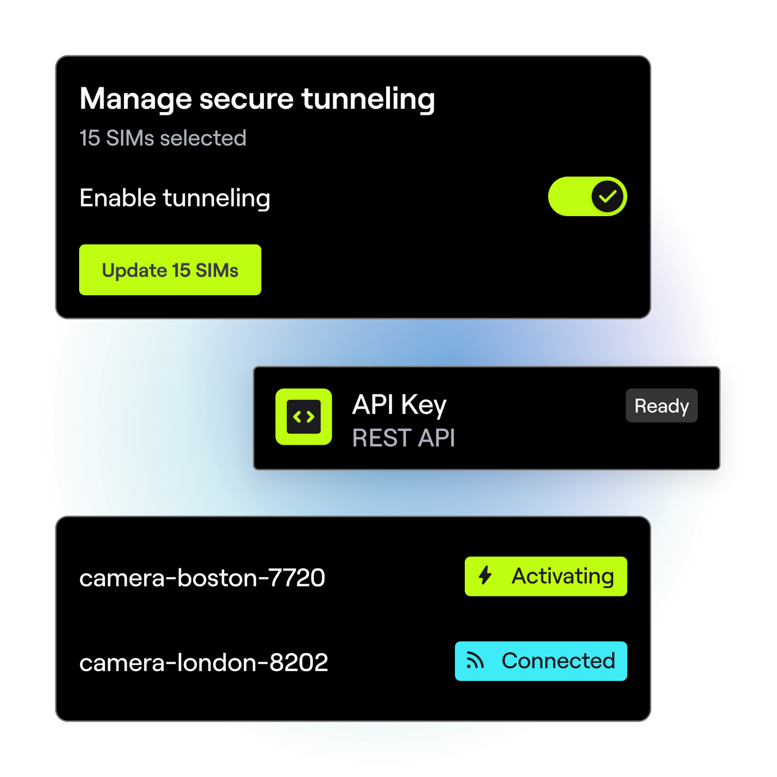 Illustration of the Hologram Dashboard