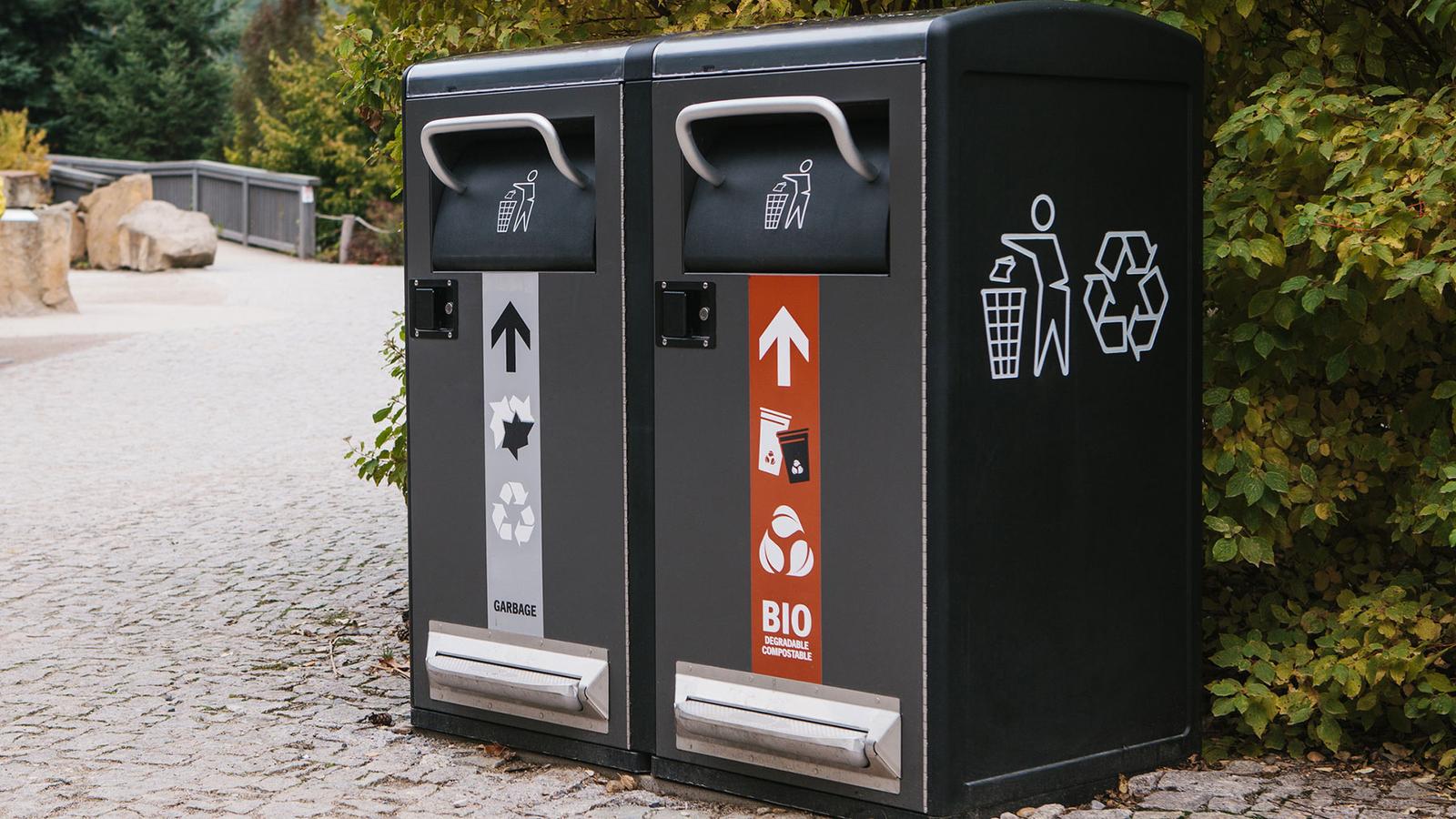 Smart waste garbage bins