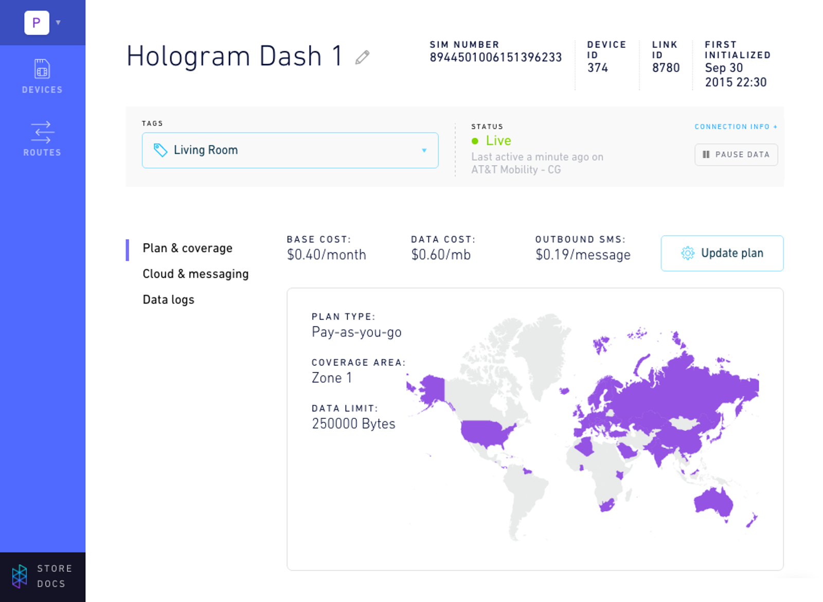 Hologram Dashboard