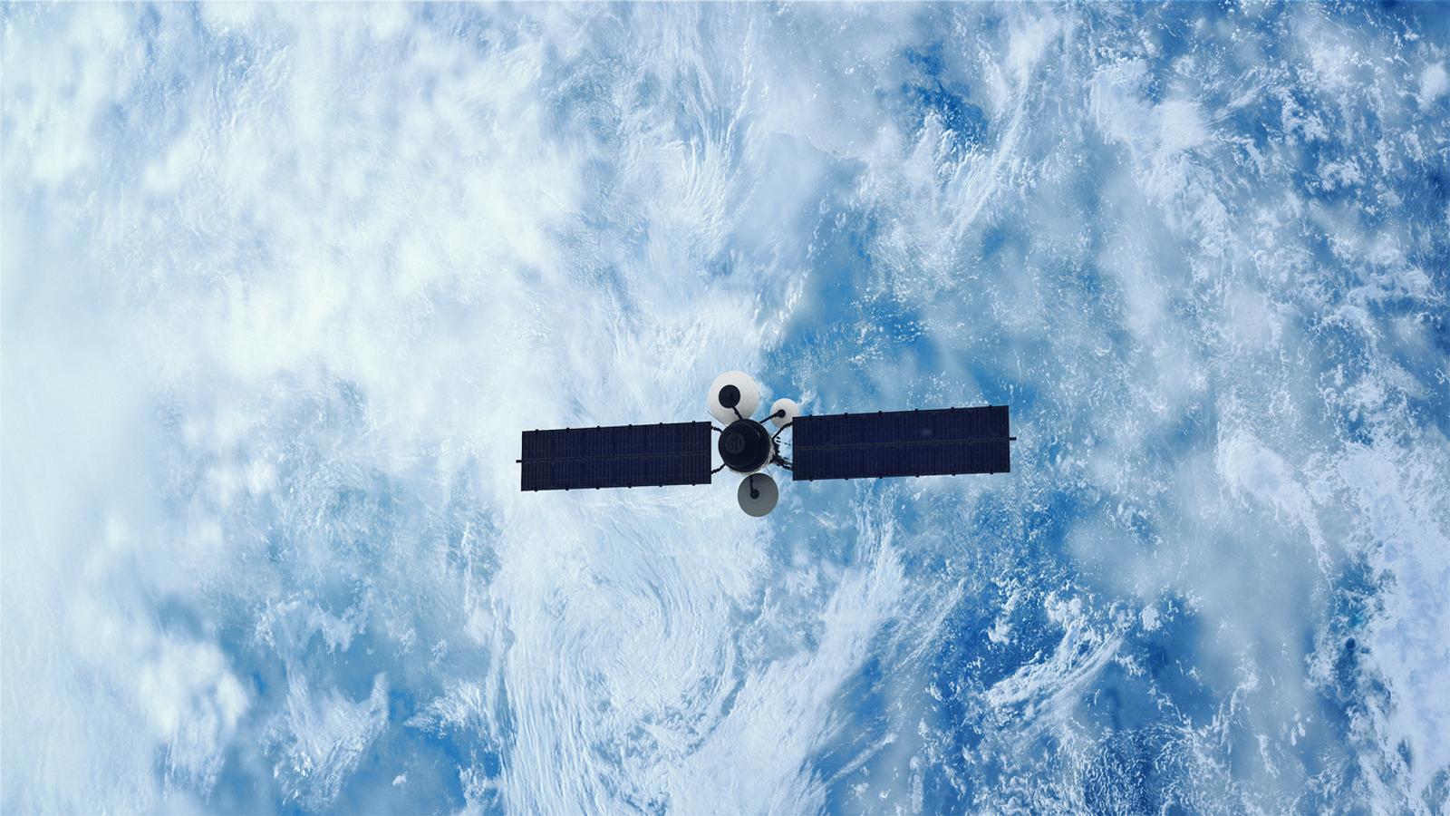 image of a LEO satellite