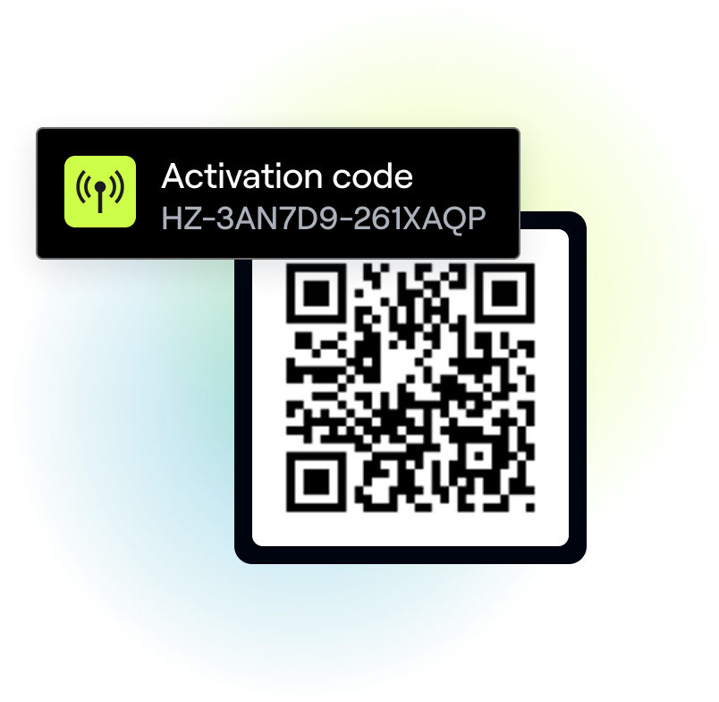 eSIM activation codes