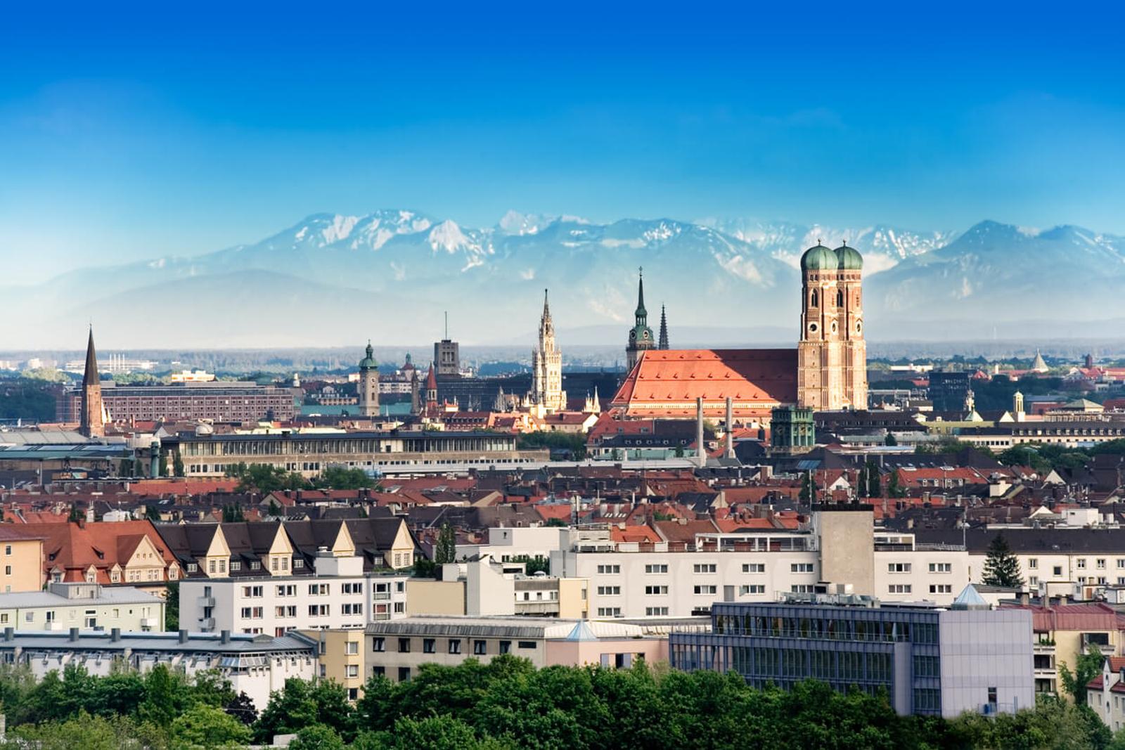 Munich, capital city of Germany's Free State of Bavaria.