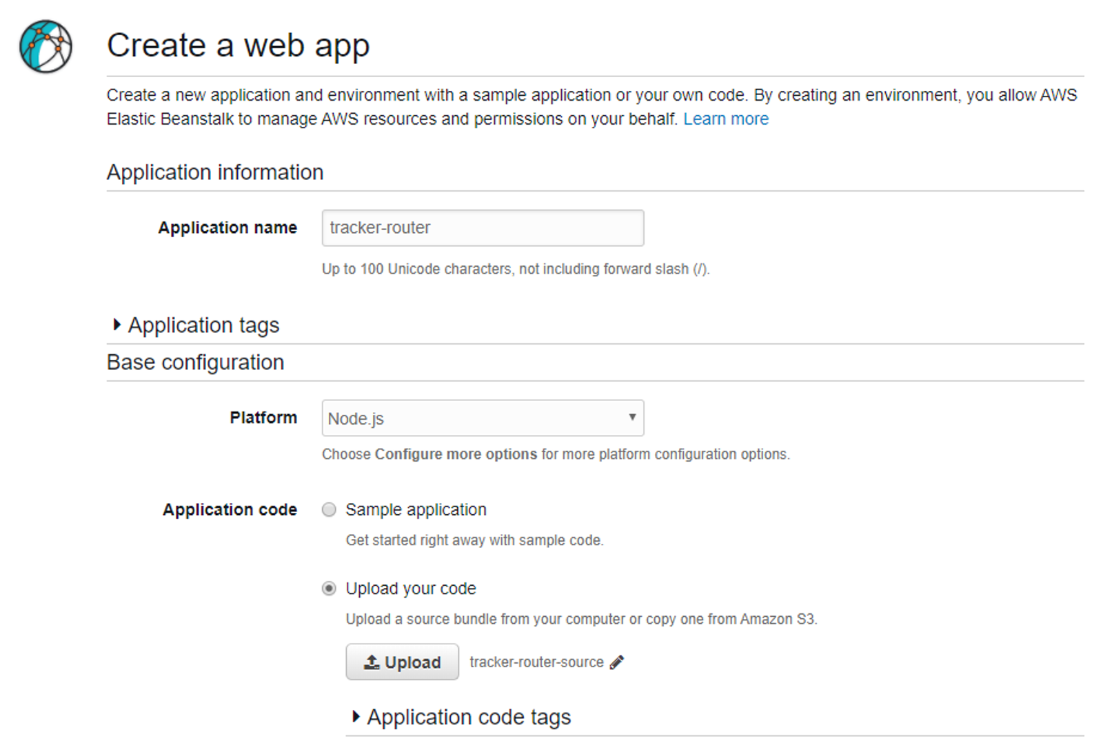 Create a web app