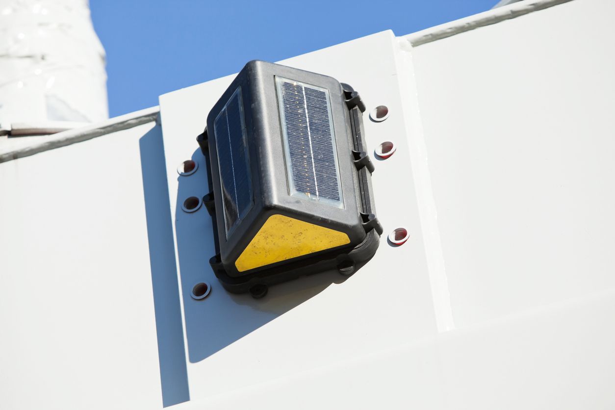 Solar Wireless GPS Monitoring and Tracking Sensor on cargo truck