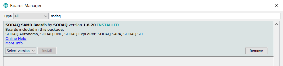 Install board files
