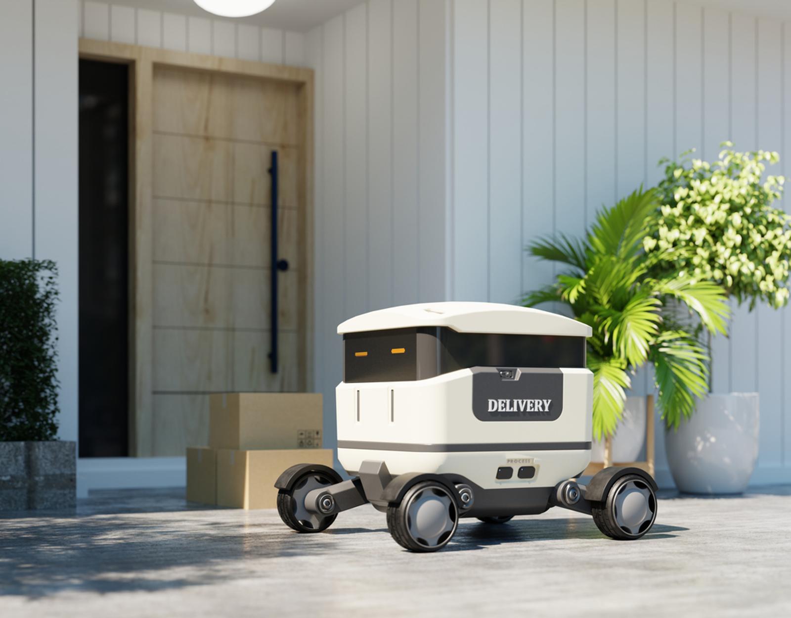 An autonomous delivery robot